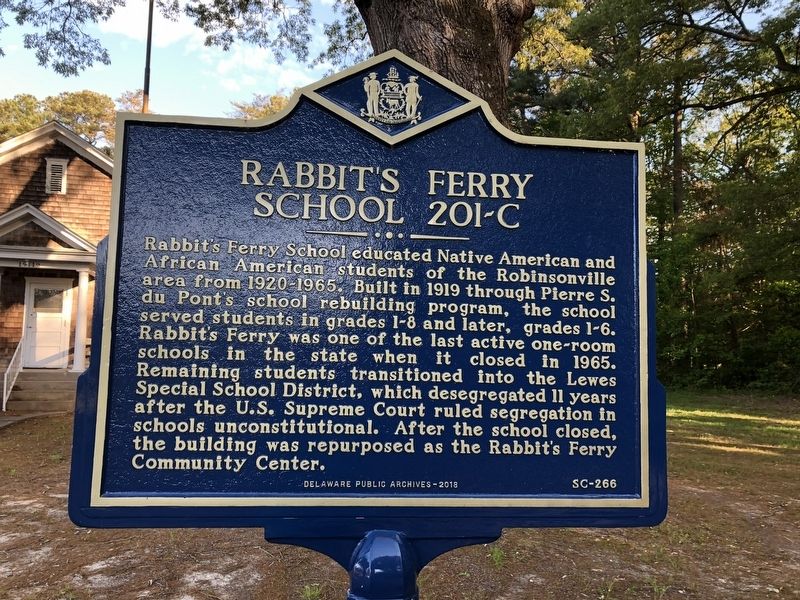 Rabbit's Ferry School 201-C Marker image. Click for full size.