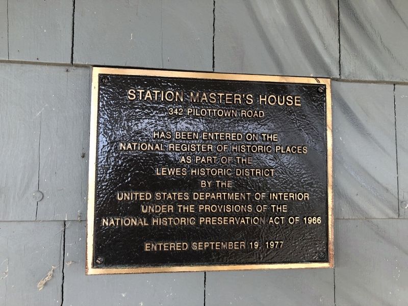Station Master's House Marker. Click for full size. Station Master's House Marker image. Click for full size.