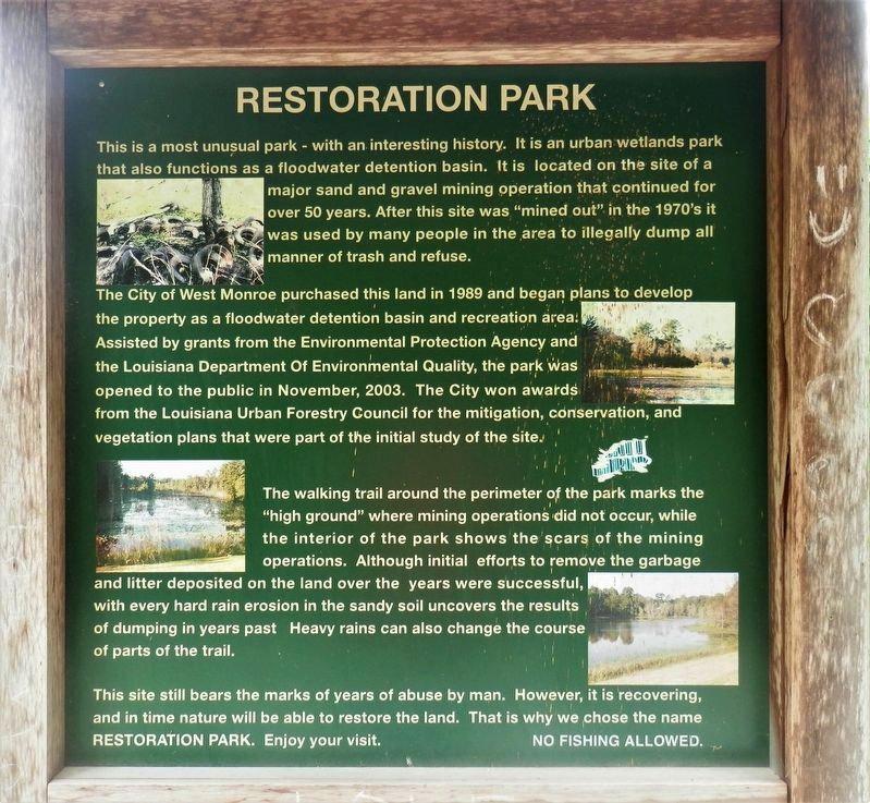 Restoration Park Marker image. Click for full size.