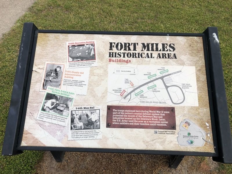 Fort Miles Historical Area Marker image. Click for full size.
