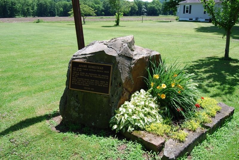 Adams Homestead Marker. Click for full size. Adams Homestead Marker image. Click for full size.