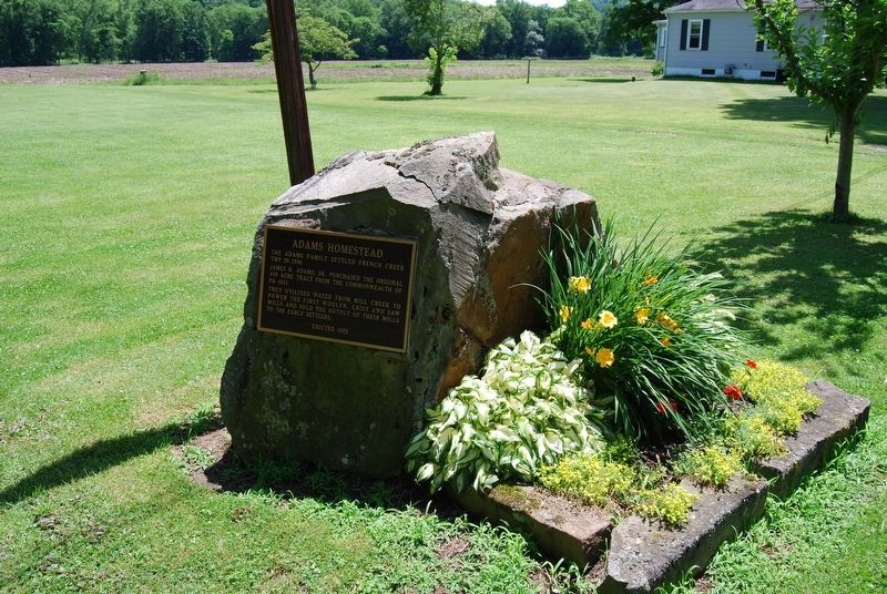 Adams Homestead Marker image. Click for full size.