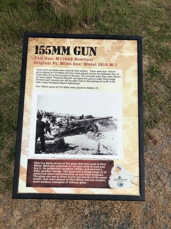155mm Gun Marker. Click for full size. 155mm Gun Marker image. Click for full size.