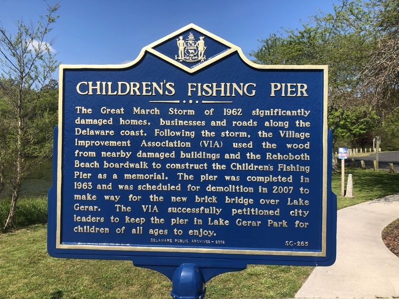 Children's Fishing Pier Marker image. Click for full size.