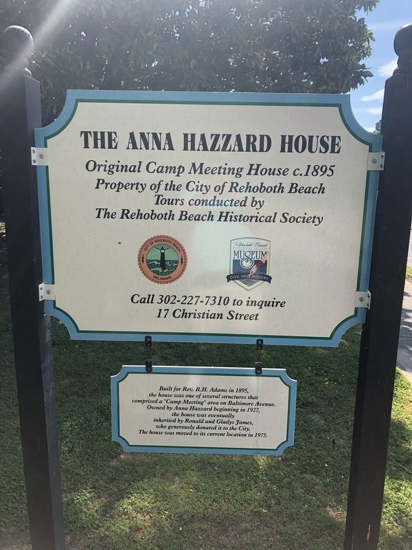 The Anna Hazzard House Marker image. Click for full size.