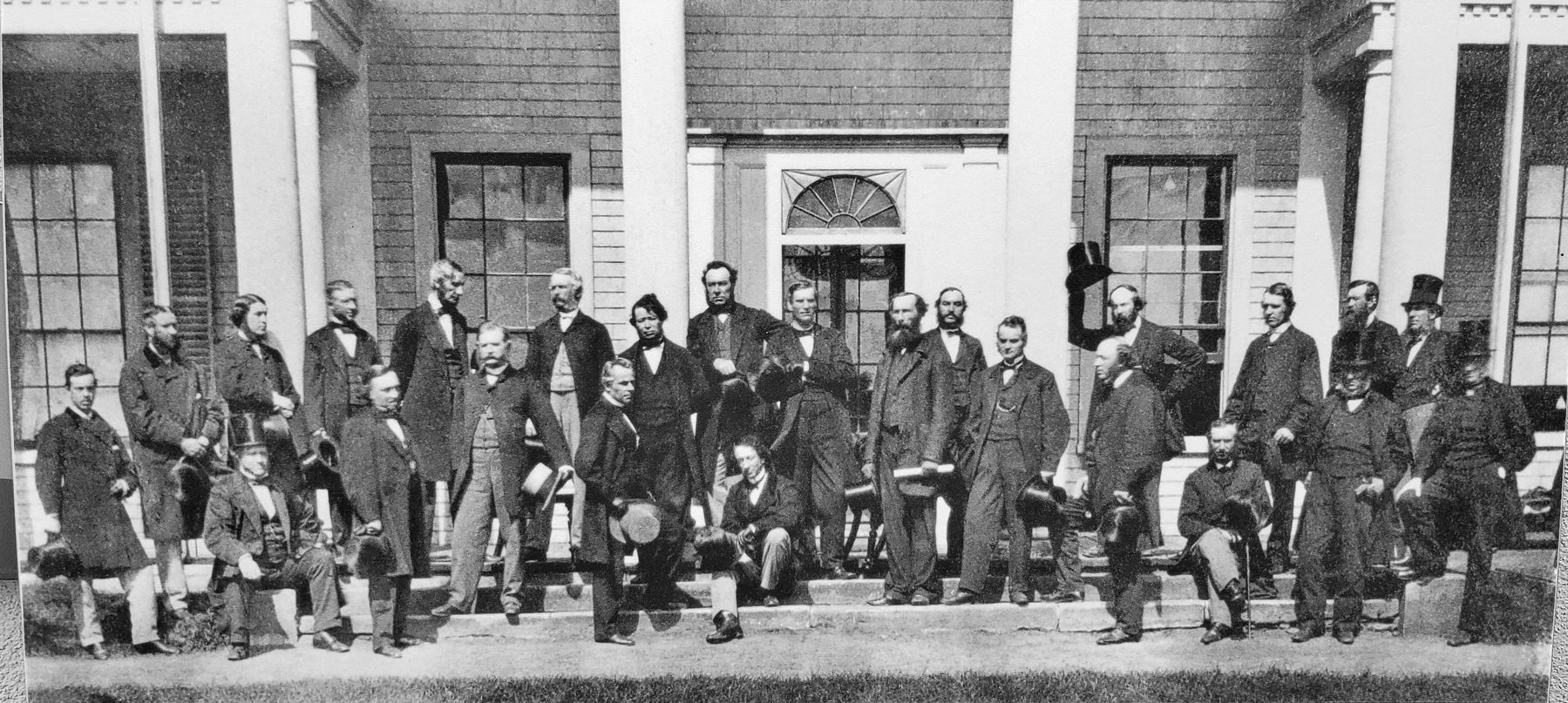 Marker detail: Charlottetown Conference Delegates image. Click for full size.