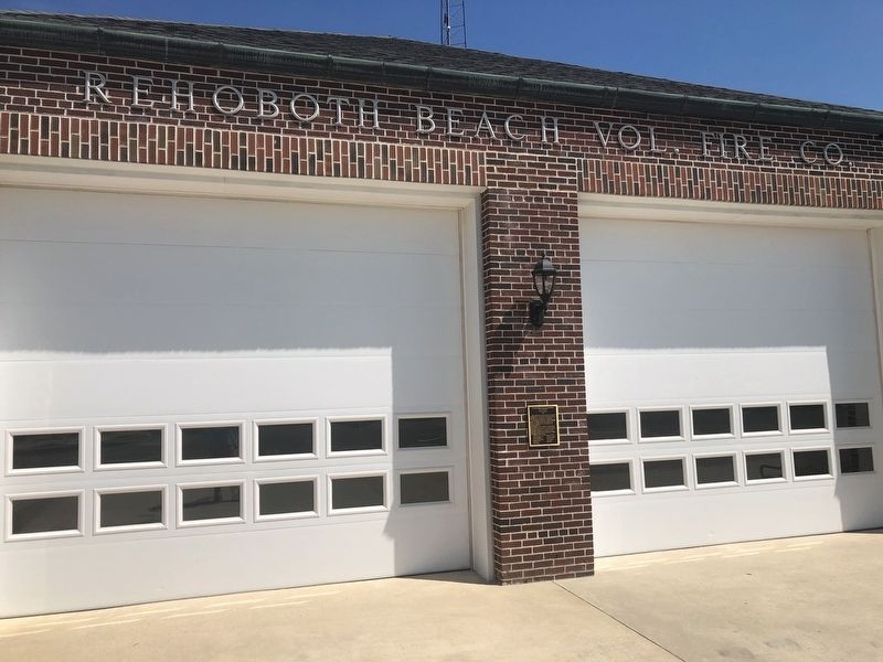 The Rehoboth Beach Volunteer Fire Company Marker image. Click for full size.