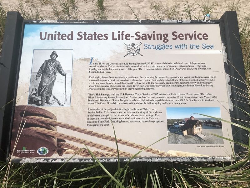 United States Life-Saving Service Marker image. Click for full size.
