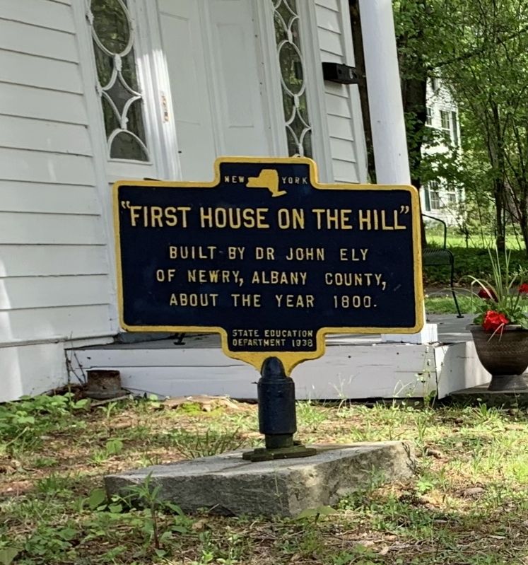 “First House On The Hill” Marker. Click for full size. “First House On The Hill” Marker image. Click for full size.