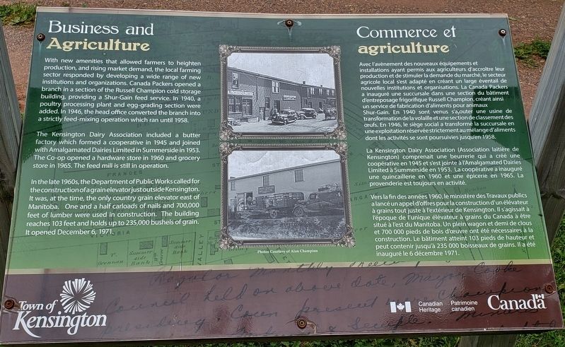 Business and Agriculture Marker image. Click for full size.