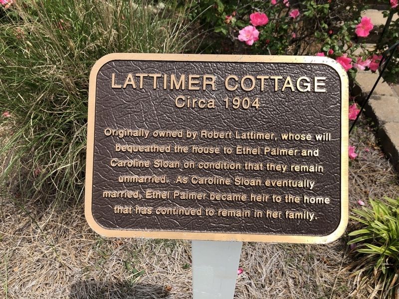 Lattimer Cottage Marker image. Click for full size.