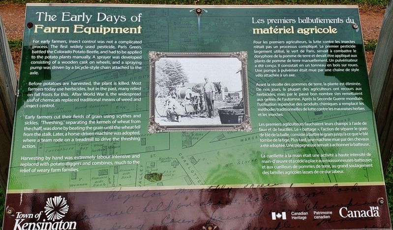 The Early Days of Farm Equipment Marker. Click for full size. The Early Days of Farm Equipment Marker image. Click for full size.