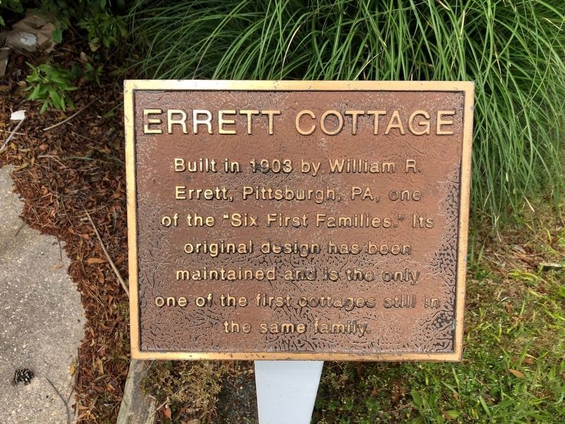 Errett Cottage Marker image. Click for full size.