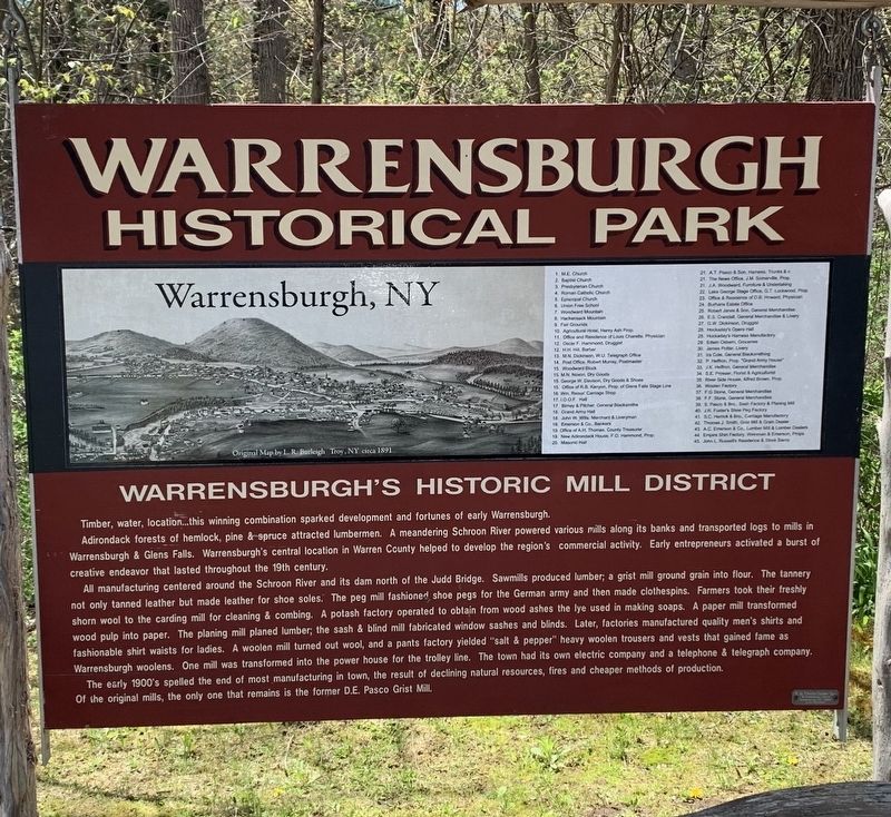 Warrensburg Historical Park Marker image. Click for full size.