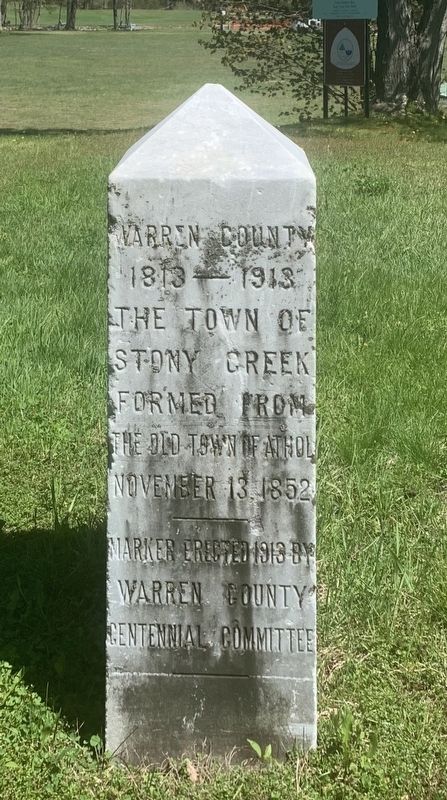 Warren County Marker. Click for full size. Warren County Marker image. Click for full size.
