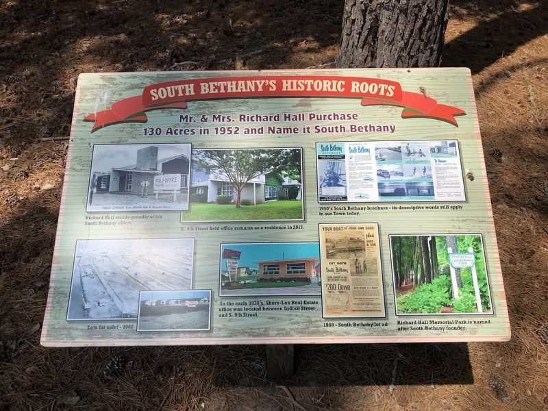 South Bethany's Historic Roots Marker. Click for full size. South Bethany's Historic Roots Marker image. Click for full size.
