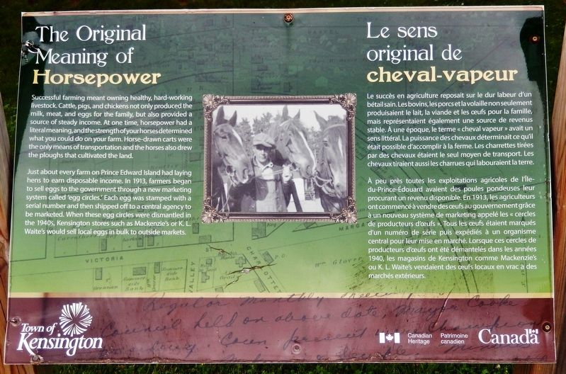 Original Meaning of Horsepower Marker. Click for full size. Original Meaning of Horsepower Marker image. Click for full size.