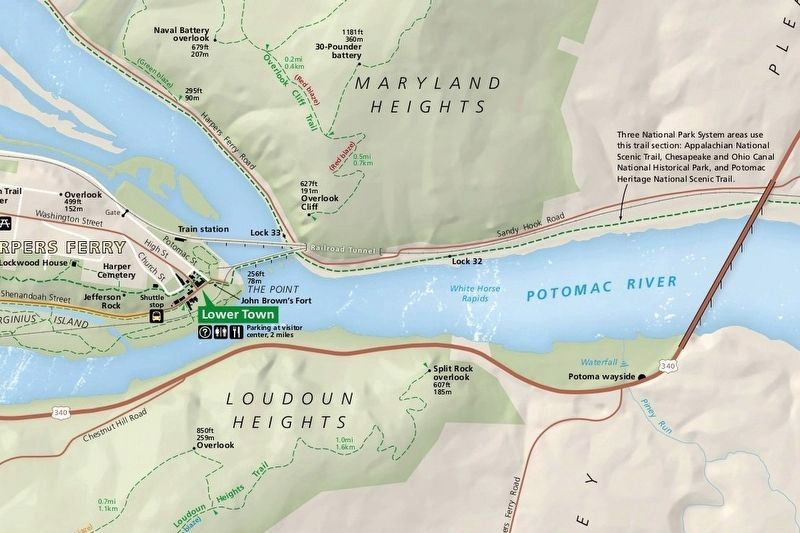 Where Three National Trails Meet. Click for full size. Where Three National Trails Meet image. Click for full size.