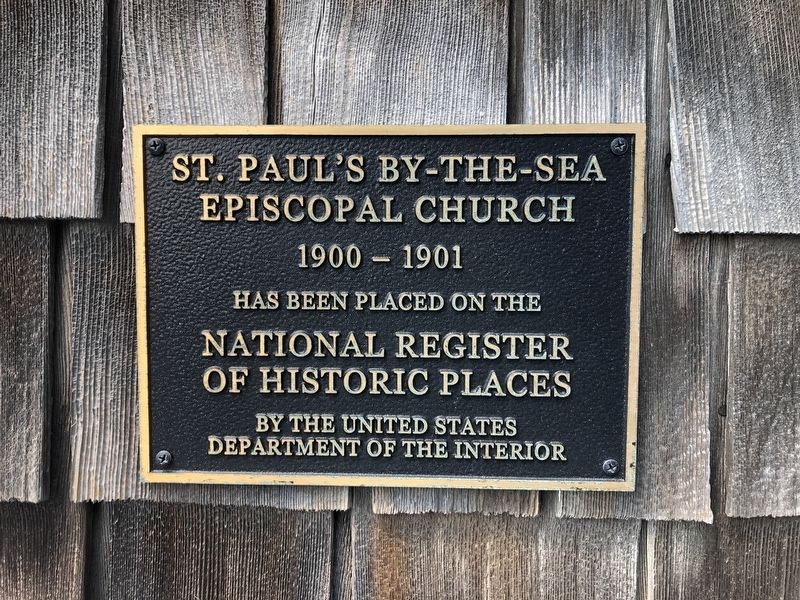 St. Paul's By-The-Sea Episcopal Church Marker image. Click for full size.