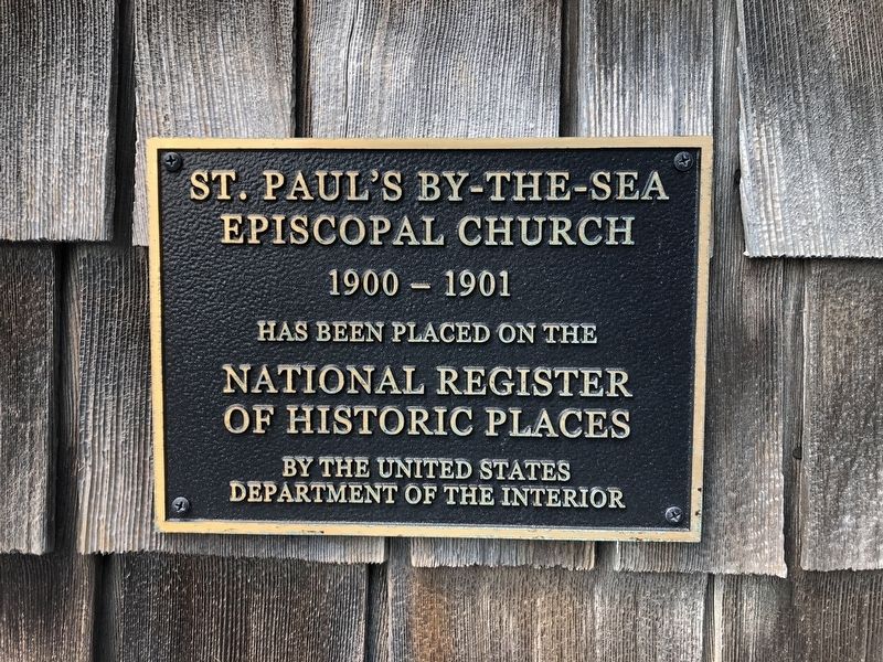 St. Paul's By-The-Sea Episcopal Church Marker. Click for full size. St. Paul's By-The-Sea Episcopal Church Marker image. Click for full size.
