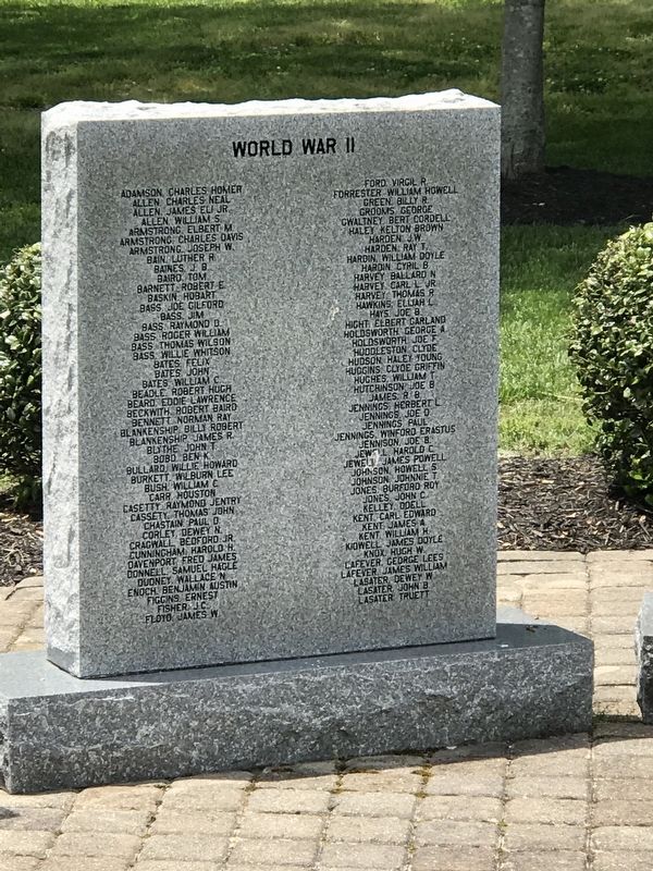 Watertown, Tennessee Veterans Monument image. Click for full size.