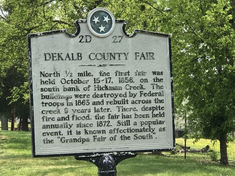DeKalb County Fair Marker. Click for full size. DeKalb County Fair Marker image. Click for full size.