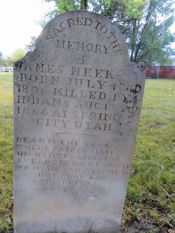 James Meek grave site image. Click for full size.