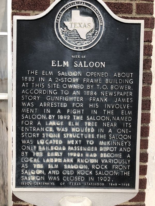 Site of Elm Saloon Marker image. Click for full size.