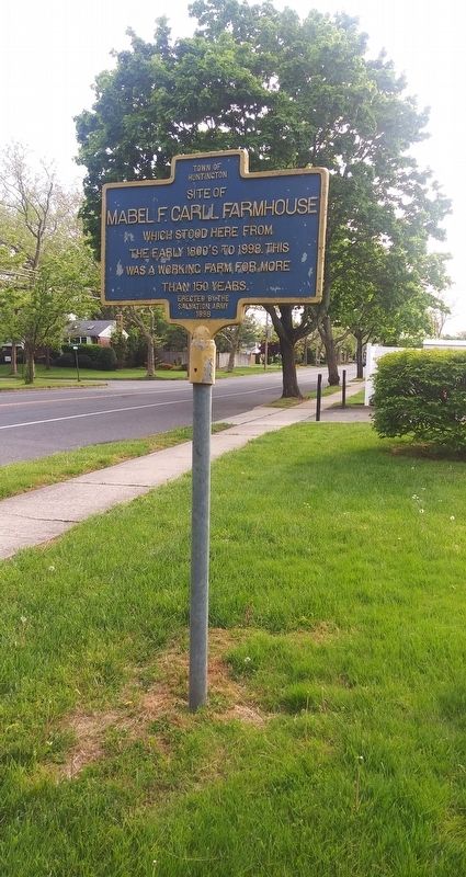 Site of Mabel F. Carrl Farmhouse Marker image. Click for full size.