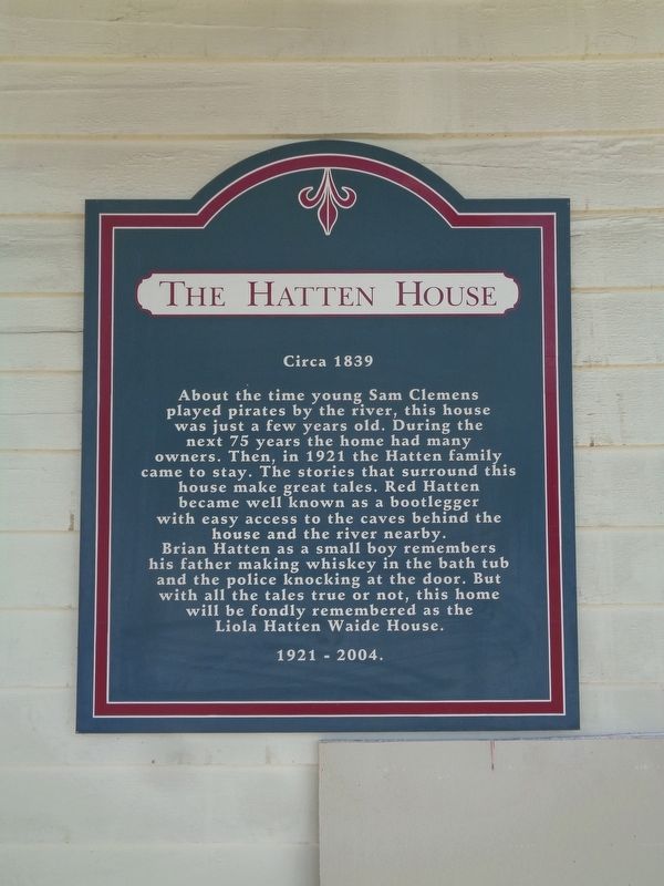 The Hatten House Marker image. Click for full size.