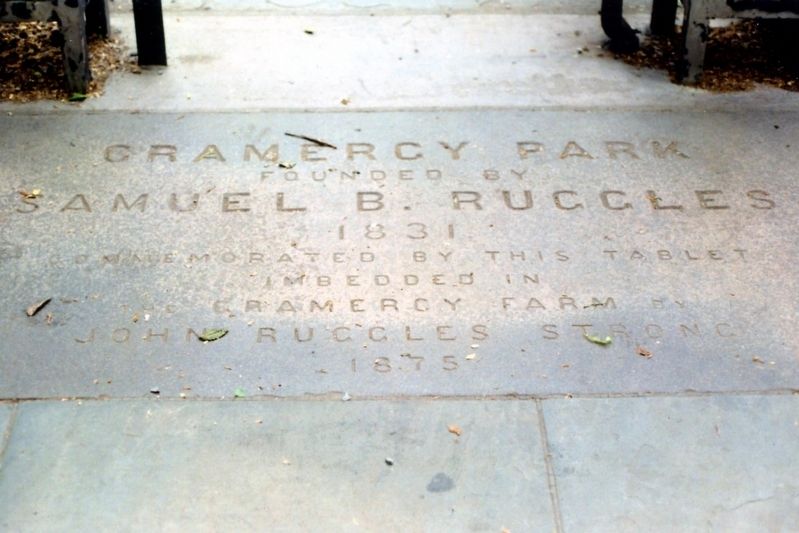 Gramercy Park Marker. Click for full size. Gramercy Park Marker image. Click for full size.