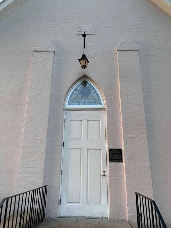 Original St. Philip Catholic Church Door detail image. Click for full size.