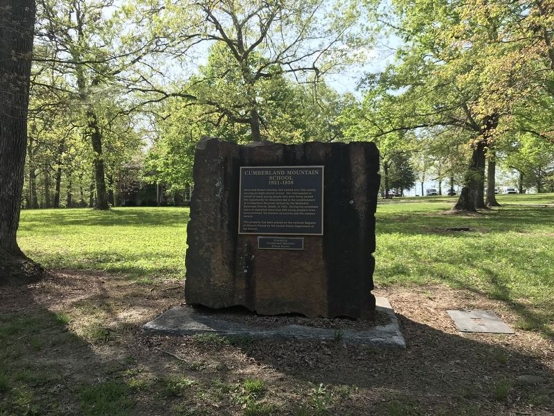 Cumberland Mountain School Marker. Click for full size. Cumberland Mountain School Marker image. Click for full size.