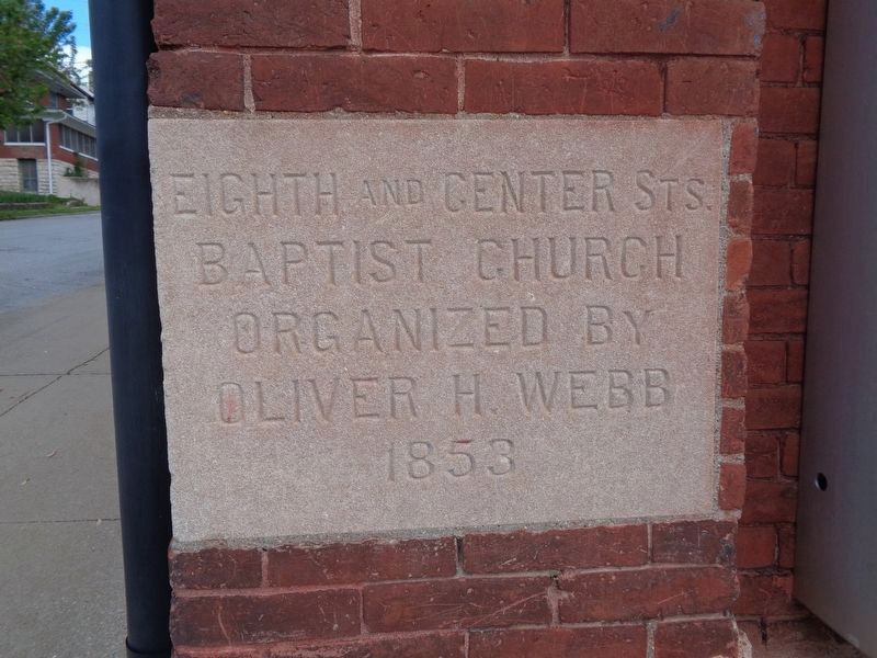 Cornerstone on the church building image. Click for full size.