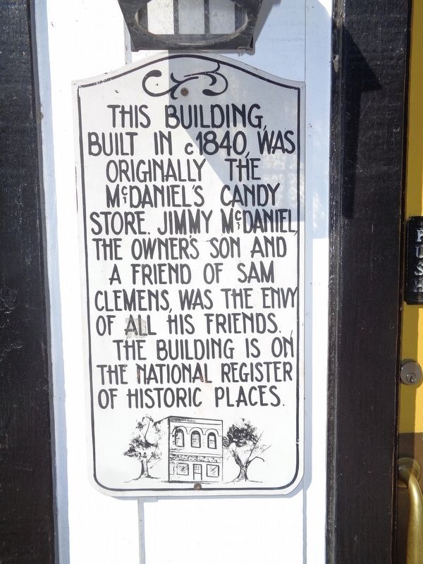 McDaniel's Candy Store Marker. Click for full size. McDaniel's Candy Store Marker image. Click for full size.