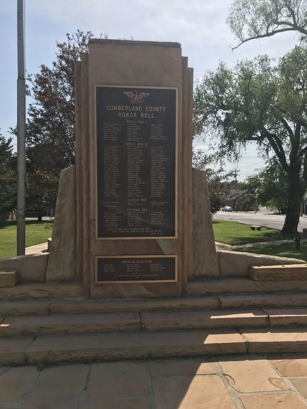 Cumberland County Honor Roll Marker. Click for full size. Cumberland County Honor Roll Marker image. Click for full size.