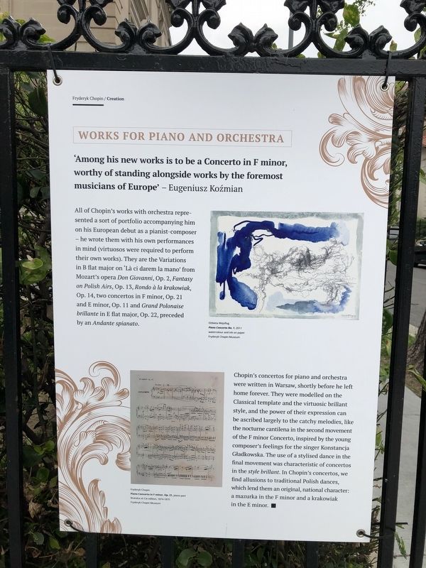 Works For Piano And Orchestra Marker image. Click for full size.