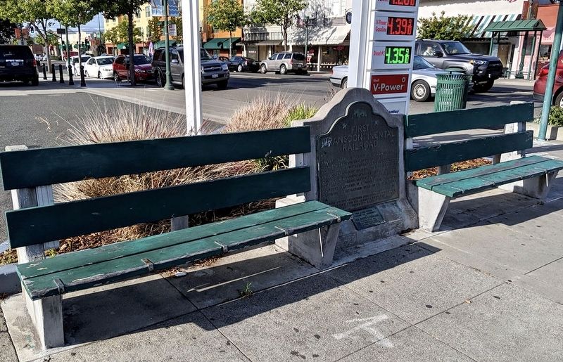 First Transcontinental Railroad Marker image. Click for full size.