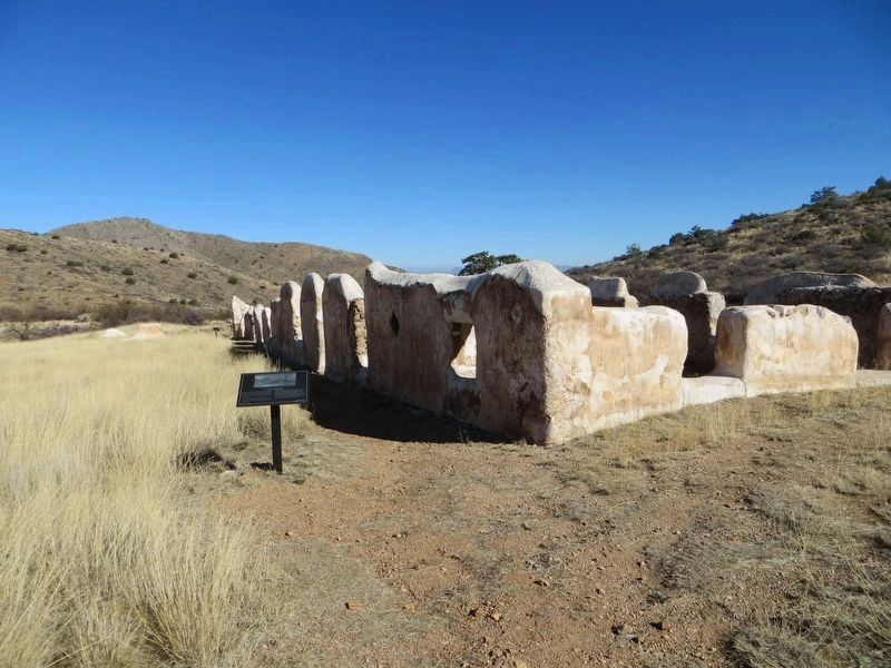 Cavalry Barracks at Fort Bowie. Click for full size. Cavalry Barracks at Fort Bowie image. Click for full size.