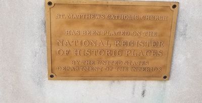 St. Matthew Catholic Church Marker image. Click for full size.