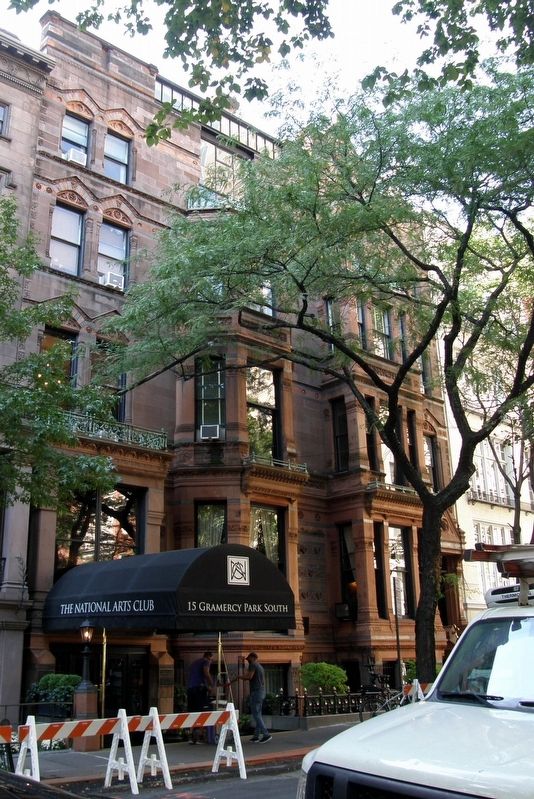 The National Arts Club/originally Samuel Tilden House, 15 Gramercy Park South. Click for full size. The National Arts Club/originally Samuel Tilden House, 15 Gramercy Park South image. Click for full size.