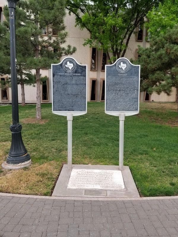 Amarillo Marker. Click for full size. Amarillo Marker image. Click for full size.