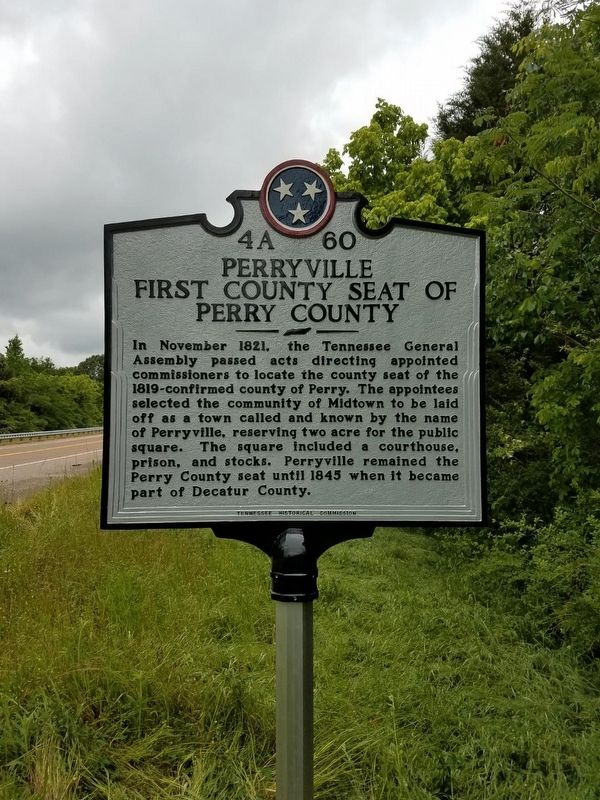 Perryville First County Seat of Perry County Marker image. Click for full size.