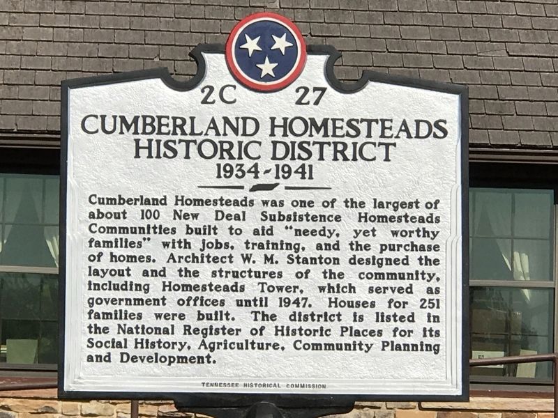 Cumberland Homesteads Historic District Marker image. Click for full size.
