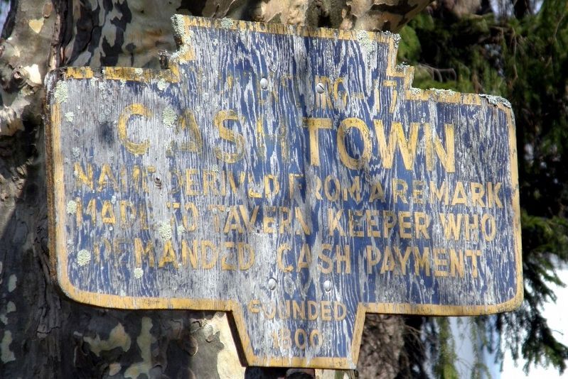 A very worse for wear "Cashtown" marker. Click for full size. A very worse for wear "Cashtown" marker image. Click for full size.