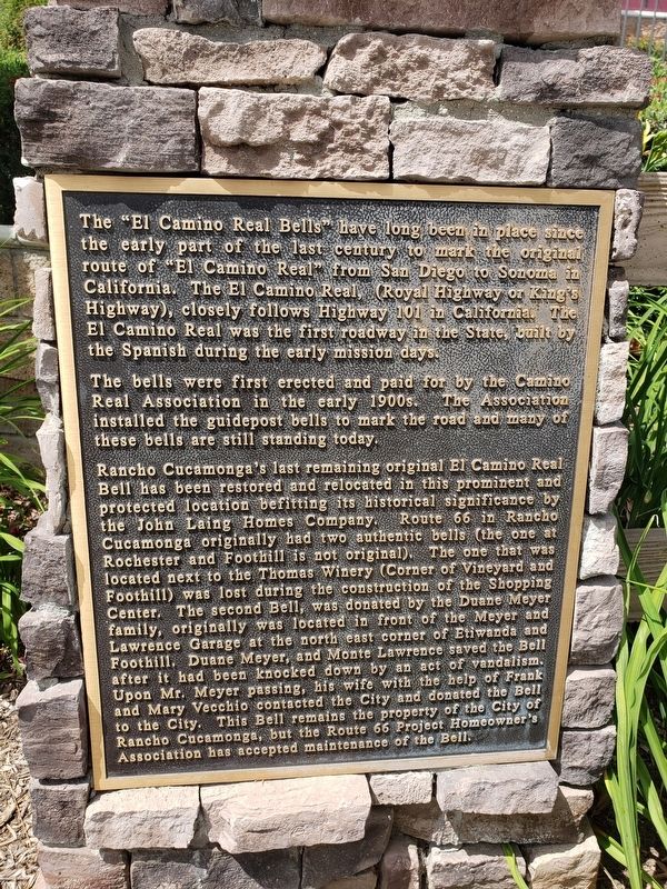 El Camino Real Bells Marker image. Click for full size.