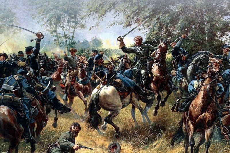 Wade Hampton leading from the front.. Click for full size. Wade Hampton leading from the front. image. Click for full size.
