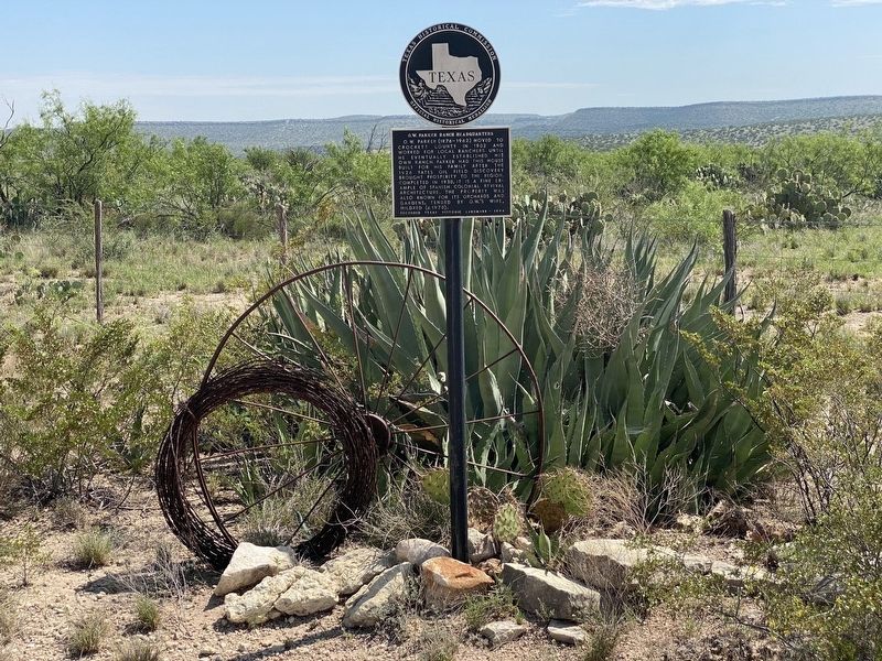 O. W. Parker Ranch Headquarters Marker image. Click for full size.