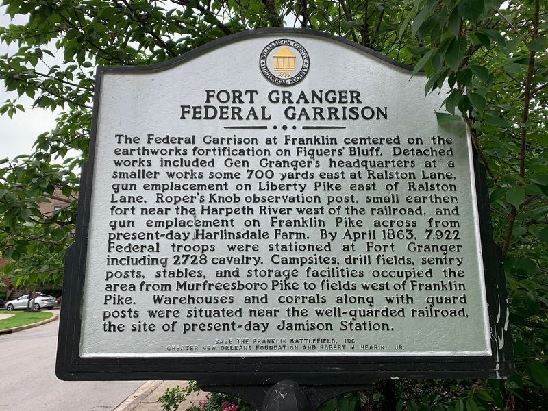 Fort Granger Federal Garrison Marker image. Click for full size.