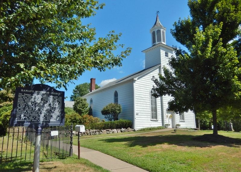 Ramapo Reformed Church Marker. Click for full size. Ramapo Reformed Church Marker image. Click for full size.